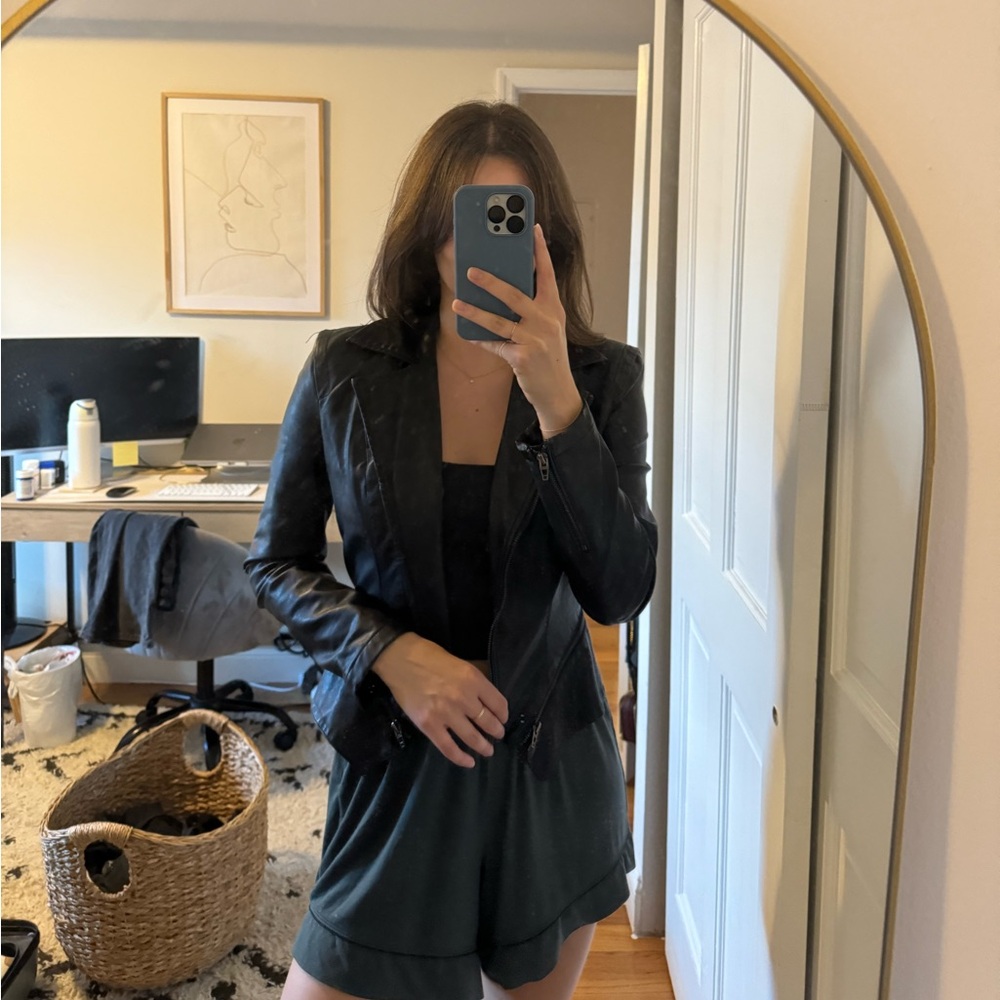 Blank nyc leather jacket xs